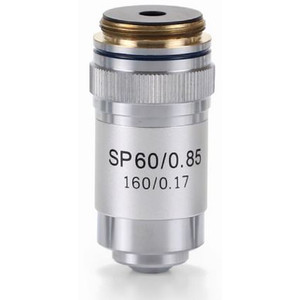 Euromex objetivo S60X/ 0.85 semi-plan sprung microscope objective, AE.5599 (BioBlue)
