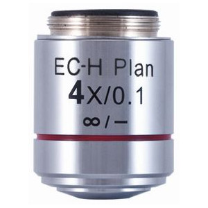 Motic objetivo EC-H PL, CCIS, plan, achro, 4x/0.1,  w.d. 15.9mm (BA-410 Elite)