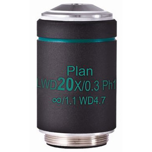 Motic Objetivo WD PL Ph CCIS, plano, acro, fase, 20x/0.3 d.i. 4.7mm, Ph1 (AE2000)