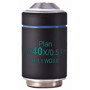 Motic Objetivo LWD PL Ph, CCIS, plan, achromat, phase, 40x/0.5, w.d.3.0mm, Ph1 (AE2000)