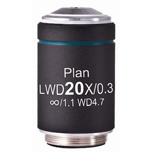 Motic Objetivo LWD PL, CCIS, plano, Acromático, 20x/0.3, u.i. 4.7mm (AE2000)