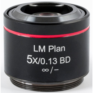 Motic Objetivo LM BD PL, CCIS, LM plan, achro, BD 5x/0.13, w.d.17.3mm (AE2000 MET)