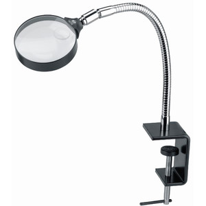 Schweizer Lupa de bancada Grampo de mesa, 2x/Ø120mm, biconvexa