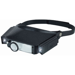 Schweizer Lupa com fita para a cabeça 2x, 4x, com Iluminação