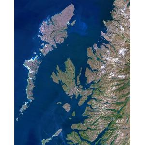 Planet Observer Mapa regional Região Hebrides & Costa Oeste