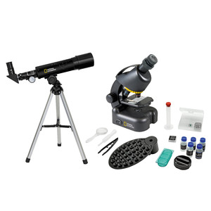 National Geographic Conjunto de telescópio e microscópio com Adaptador de imagem para smartphone