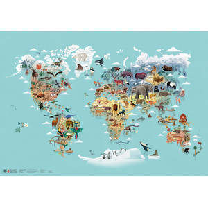 Marmota Maps Mapa mundial World of Animals