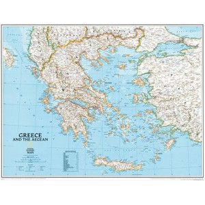 National Geographic Mapa Grécia laminado