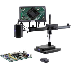 Optika Microscópio IS-02, zoom opt. 1x-14x, camera 2MP, 11.5inch screen