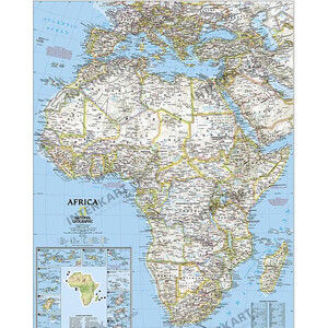 National Geographic mapa de continente África