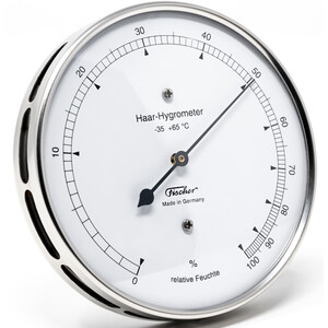 Fischer Estação meteorológica Hair-Hygrometer Stainless Steel