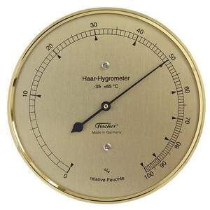 Fischer Estação meteorológica Hair-Hygrometer brass
