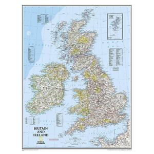 National Geographic Mapa Regional map British Islands (laminated)