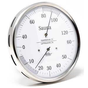 Fischer Estação meteorológica Termohigrómetro para sauna 130 mm