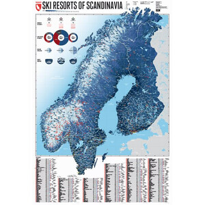 Marmota Maps Mapa regional Ski Resorts of Scandinavia