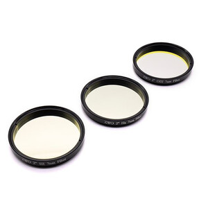 ZWO Conjunto de filtros das linhas H-alfa, SII, OIII de 2".