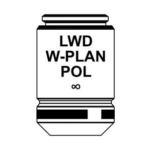 Optika objetivo IOS LWD W-PLAN POL objective 10x/0.25, M-1137