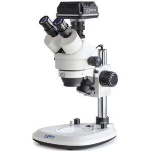 Kern Microscópio OZL 464C825, Greenough, Säule, 7-45x, 10x/20, Auf-Durchlicht 3W LED, Kamera 5MP, USB 2.0