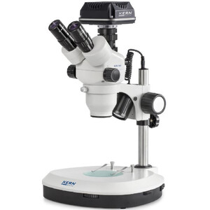 Kern Microscópio OZM544C825, trino, 7-45x, HWF 10x23, Auf-Durchlicht, LED 3W, Kamera, CMOS, 5MP, 1/2.5", USB 2.0
