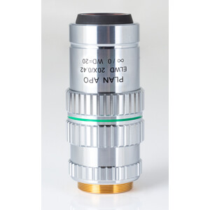 Motic Objetivo Plano acromático. objetiva PA ELWD 20X/0.420 (wd 20mm) Correção de parfocalidade