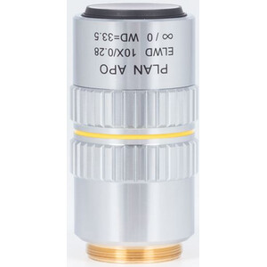 Motic objetivo Plano acromático. objetiva PA ELWD 10X/0.280 (wd 33.5mm) Correção da parfocalidade