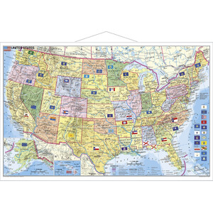 Stiefel Mapa USA politisch mit PLZ