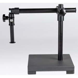 Motic Tripé com braço articulado metálico , tripé com braço horizontal, placa de base, 1 braço, coluna de 400 mm, suporte de cabeça para coluna