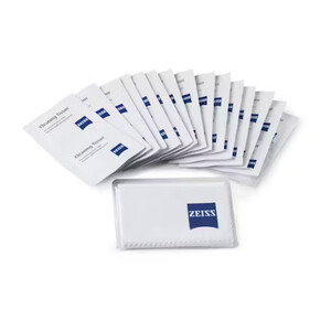 ZEISS 20x toalhetes húmidos + pano de microfibra 18x18 cm