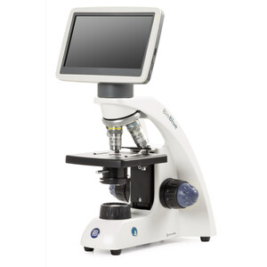 Euromex Microscópio BioBlue, BB.4200-LCD, 7 inch LCD Bildschirm, SMP 4/10/S40x Objektiven, DIN, 40x - 400x, 10x/18, LED, 1W, einfacher Objekttisch