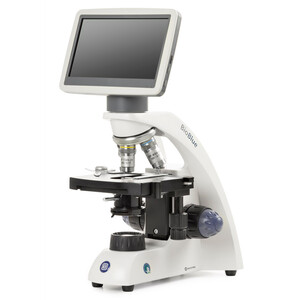 Euromex Microscópio BioBlue, BB.4220-LCD, ecrã LCD de 7 polegadas, Objectivas 4/10/S40x SMP, DIN, 40x - 400x, 10x/18, LED, 1W, Mesa cruzada