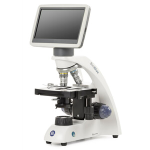 Euromex Microscópio Mikroskop BioBlue, BB.4220-LCD, 7 inch LCD Bildschirm, SMP 4/10/S40x Objektiven, DIN, 40x - 400x, 10x/18, LED, 1W, Kreuztisch