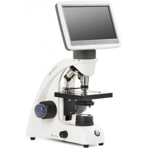 Euromex Microscópio MicroBlue, MB.1051-LCD, 5.6 inch LCD Bildschirm, Achr. 4/10/S40x Objektive, DIN 35mm perf., 40x - 400x, LED, 1W, Kreuztisch