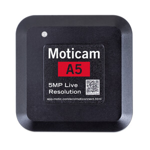 Motic Câmera A5, cor, sCMOS, 1/2.8", 2µm, 30fps, 5MP, USB 2.0