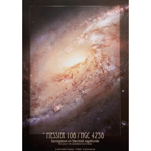 AstroMedia Poster Galáxia em espiral Messier 106