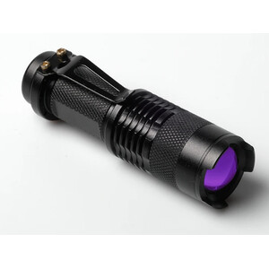 AstroMedia Lanterna para astronomia Lâmpada de zoom de luz negra