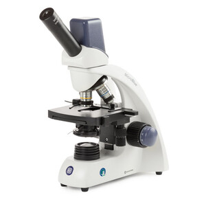 Euromex Microscópio MB.1055-5, mono, DIN 160, achro, 40x-400x, 10x/18, Dl, digital, Akku, LED, 1W