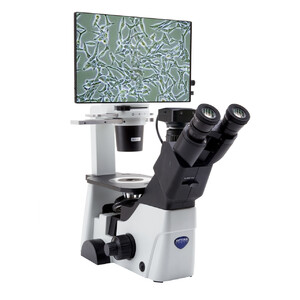 Optika Microscópio IM-300D, digital, PH, 100-400x, IOS LWD W-PLAN PH, N.A. 0.3, X-LED, 6 MP, 15.6" 4K