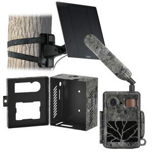 ZEISS Câmera foto selvagem Conjunto Secacam 7 & caixa metálica & painel solar