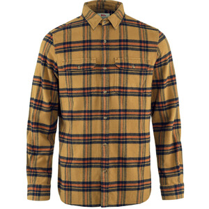 Fjällräven Camisa de flanela pesada Övik M, 232-215 Castanho-trigo-folha de outono, M