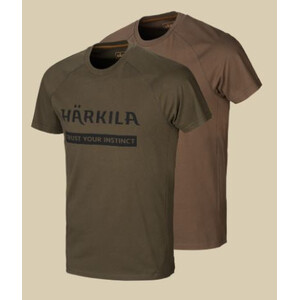 Härkila T-Shirt com logótipo 2 unidades ASDO tamanho M