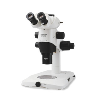 Evident Olympus Microscópio estéreo zoom SZX10, trino, 10:1, 6,3-63x, 81 mm, SZX2-ILLTQ LED
