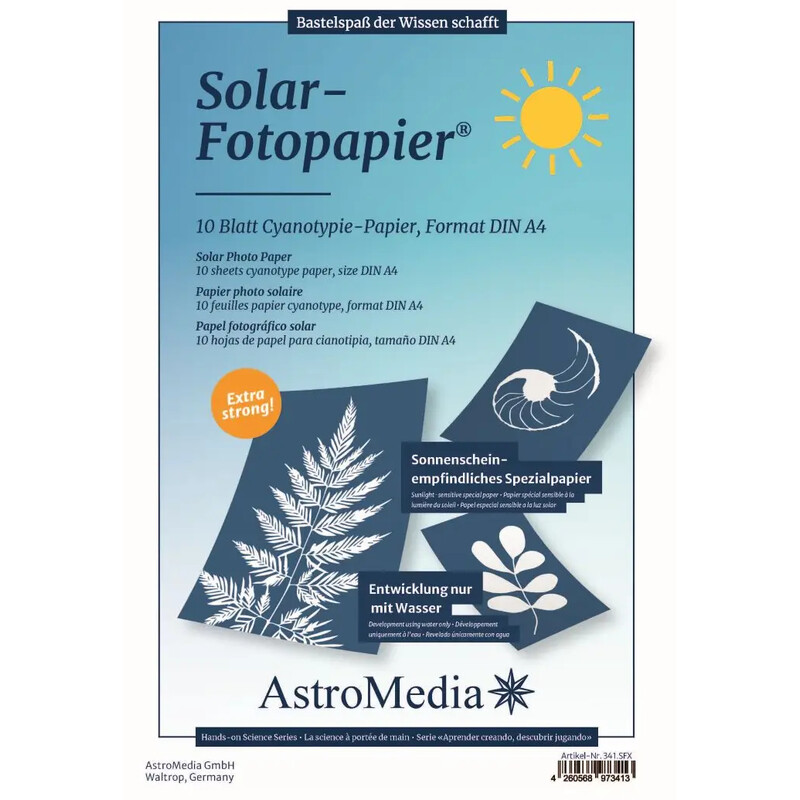 AstroMedia Kit sortimento Das Solar-Fotopapier DIN A4 10 Stück