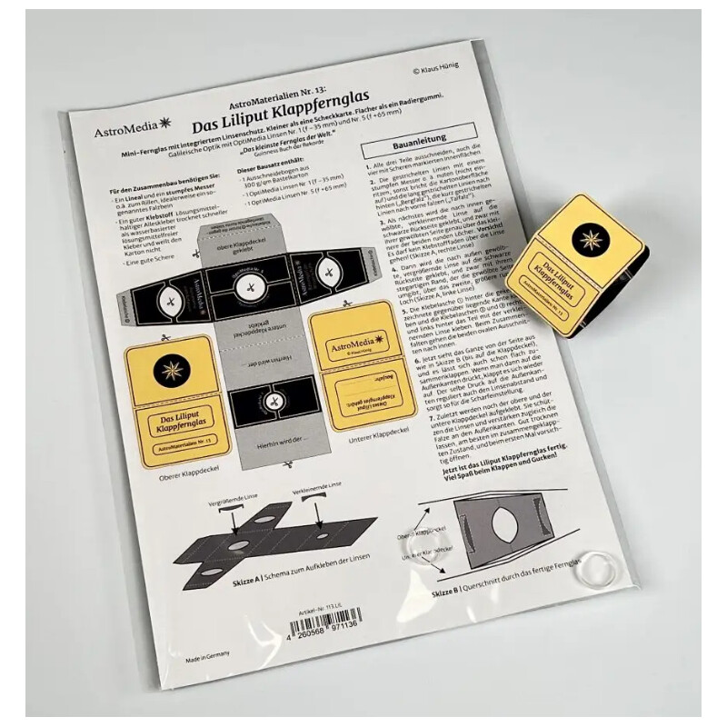 AstroMedia Kit sortimento Das Liliput Klappfernglas