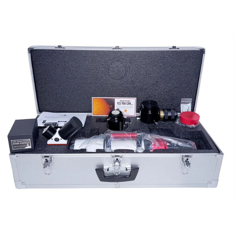 Lunt Solar Systems Telescópio solar ST 80/560 LS80MT Ha B1800 PT DS Premium Kit
