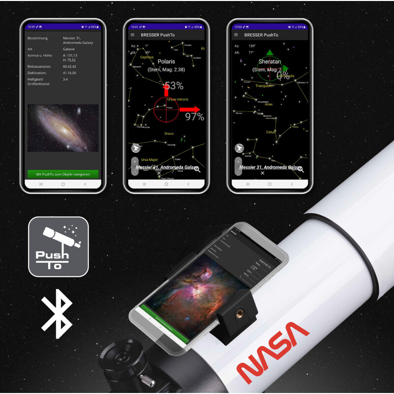 ISA Telescópio AC 70/350 AZ Space Exploration PushTo