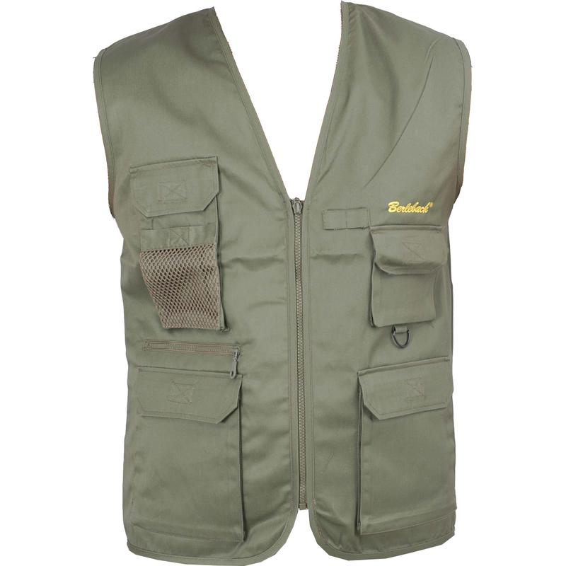 Berlebach Veste de fotógrafo, verde, tamanho M