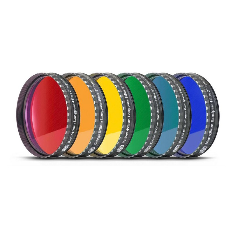 Baader Conjunto de filtros de ocular 2'' - 6 cores (planótico e polido)