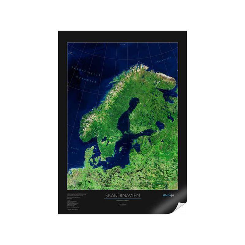 albedo 39 Mapa regional Escandinávia