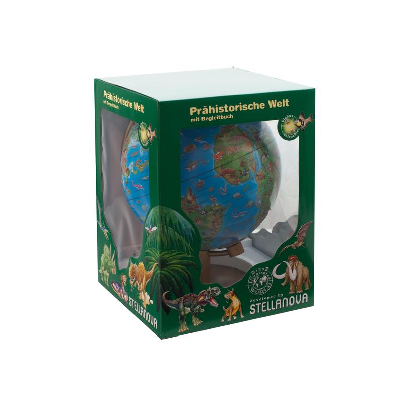 Stellanova DinoZ Globo para crianças luminoso mundo pré-histórico 28cm