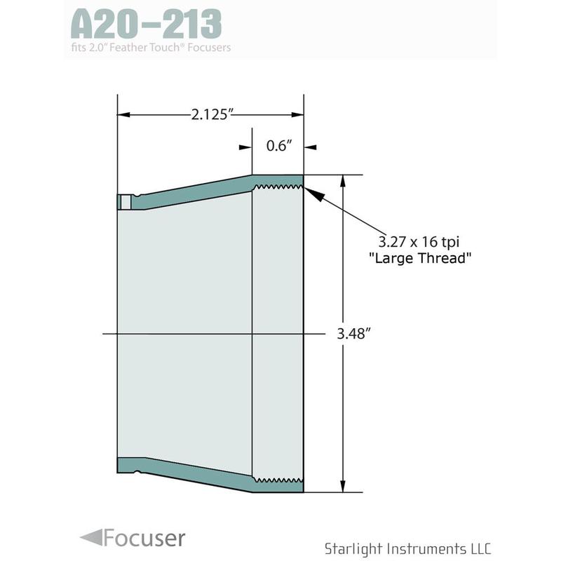 Starlight Instruments FTF2015 Adaptador para grandes roscas Meade